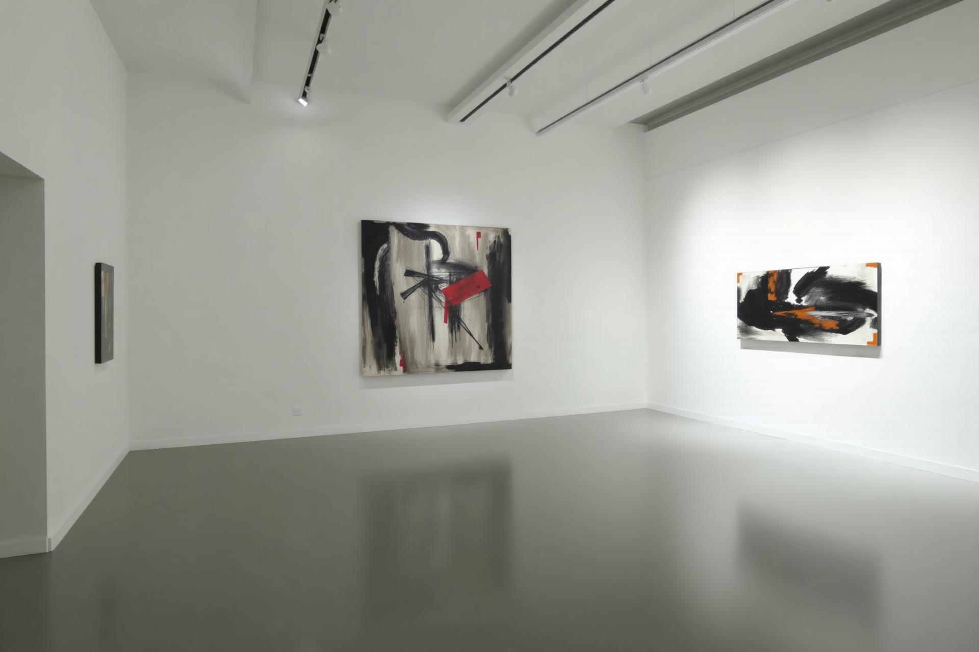 Installation view of the current exhibition at Scream Gallery, London.